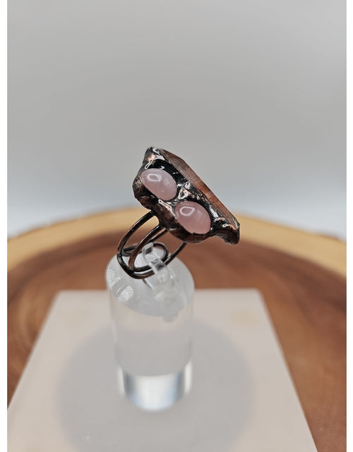 Load image into Gallery viewer, Adjustable Quartz Crystal Ring
