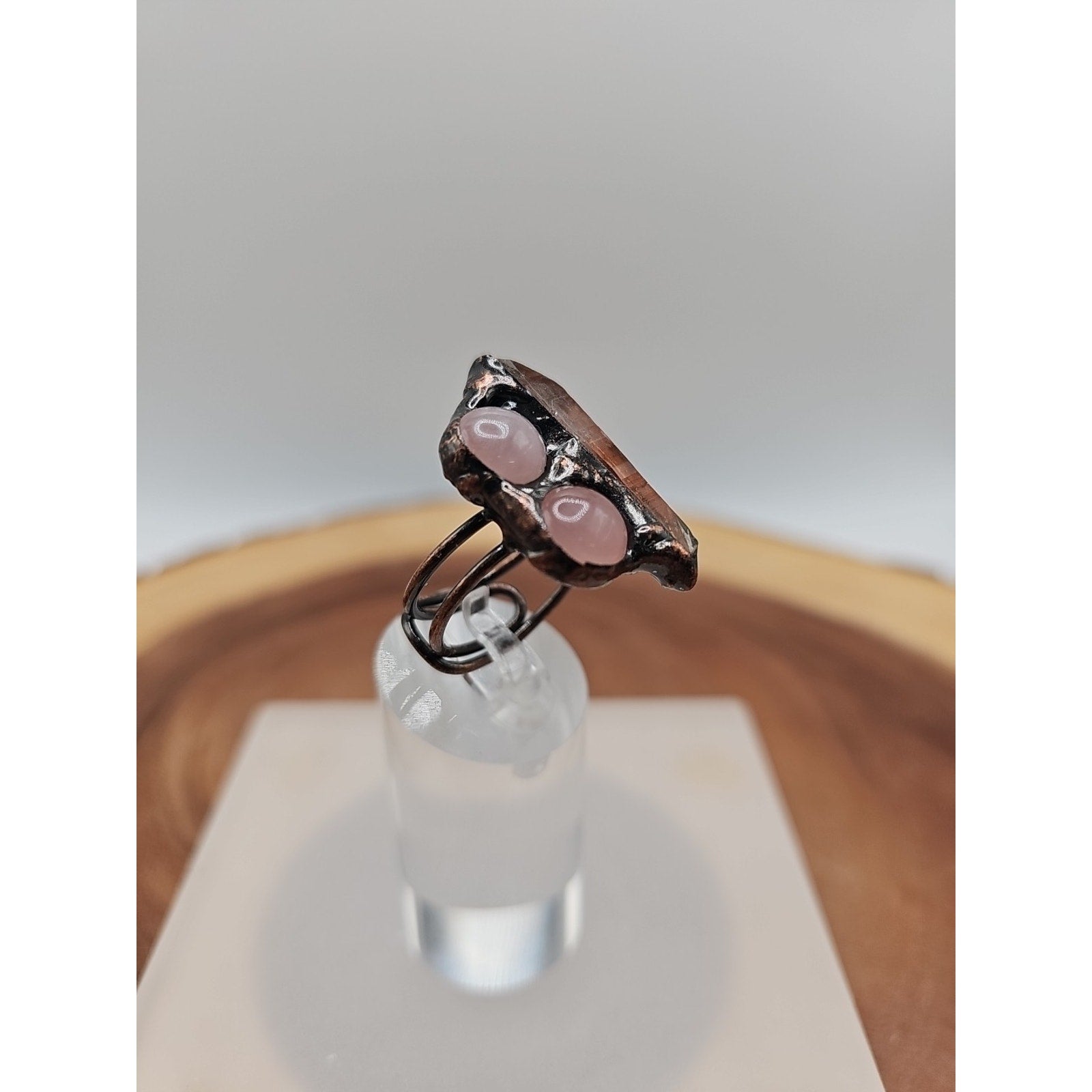 Adjustable Quartz Crystal Ring