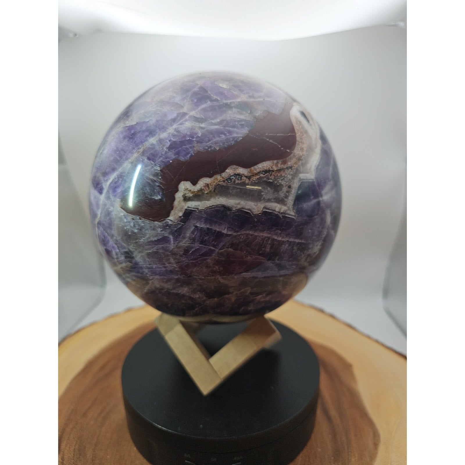 11.78lbs Natural Dream Amethyst Quartz Crystal Sphere Ball