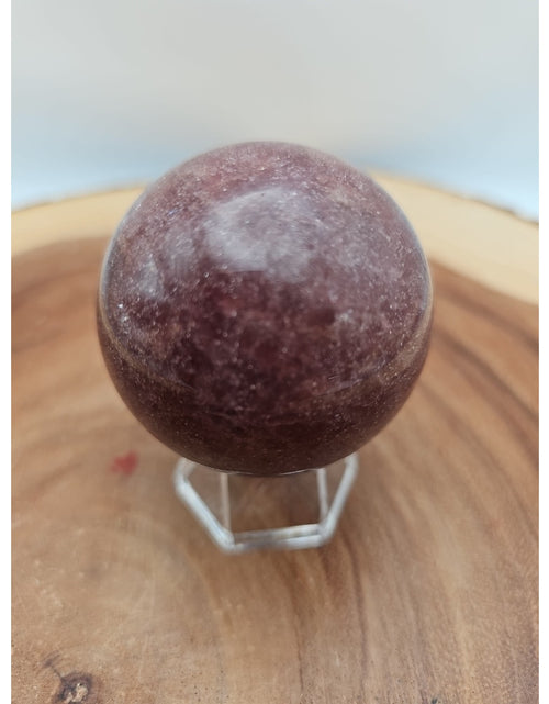 Load image into Gallery viewer, Strawberry Quartz Crystal Sphere 260g 55mm

