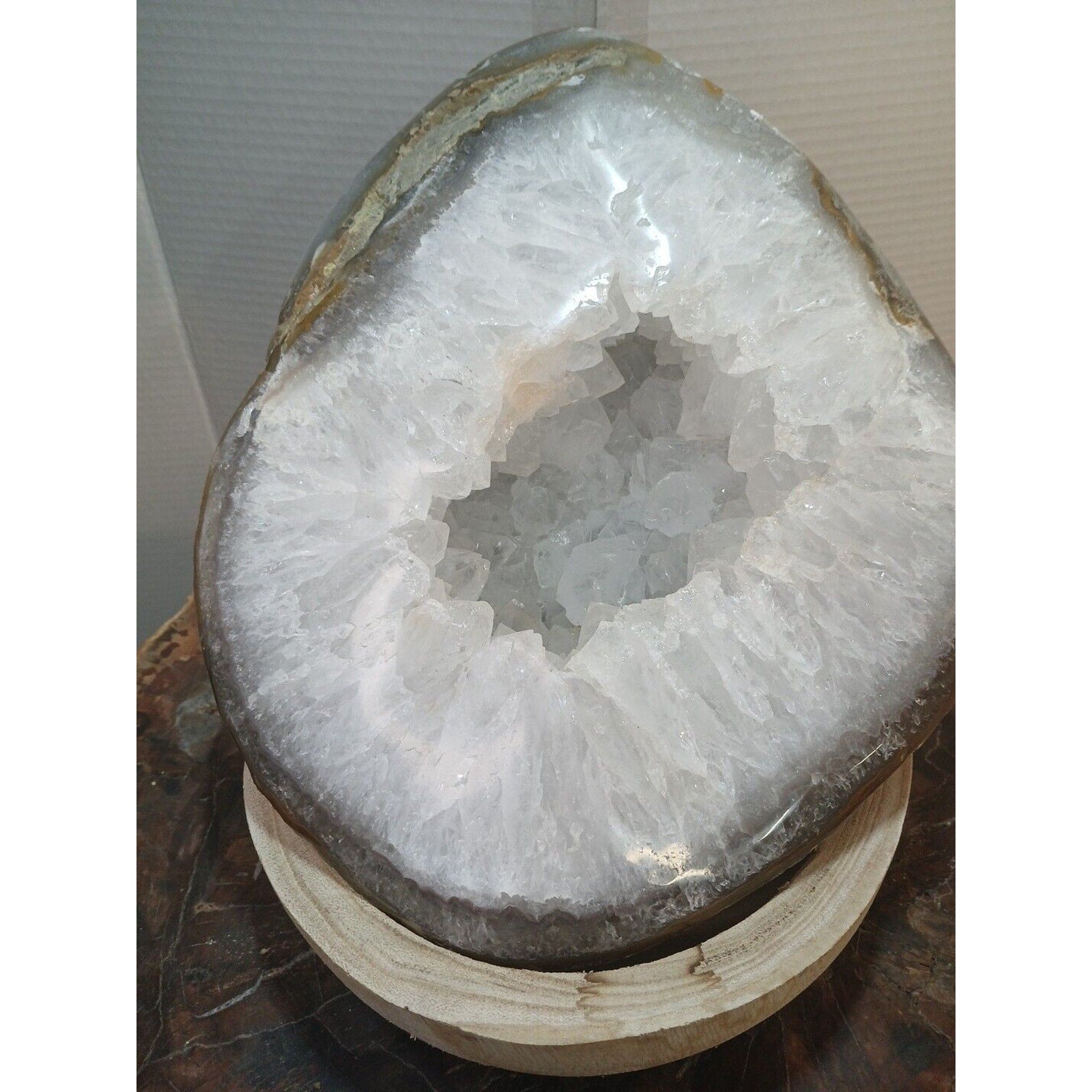 19.3LB Natural Agate geode Quartz Crystal Mineral specimen healing