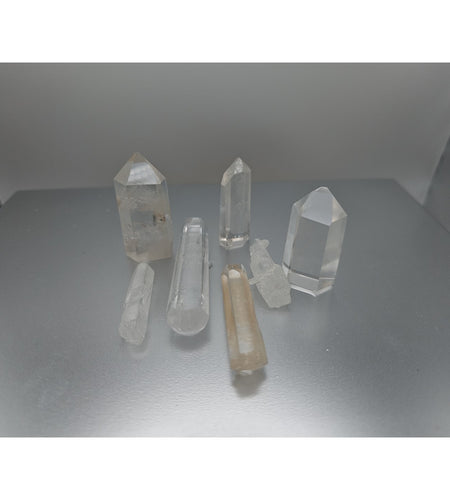 White Quartz Crystals 7pcs