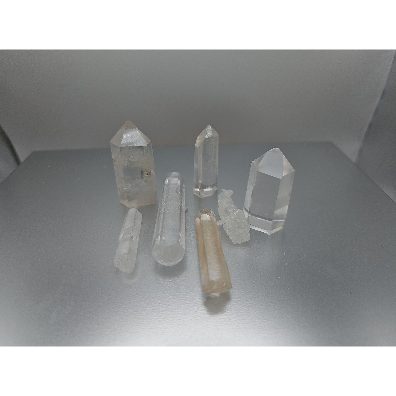 White Quartz Crystals 7pcs