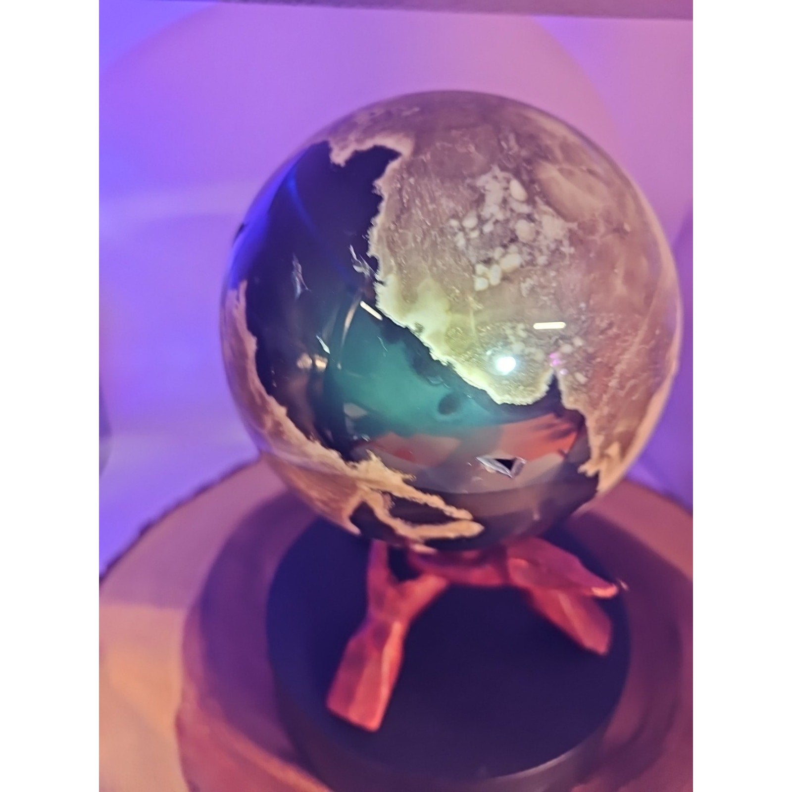 5.83lb Natural Volcanic agate Quartz Magic Crystal Healing Ball Sphere Healing