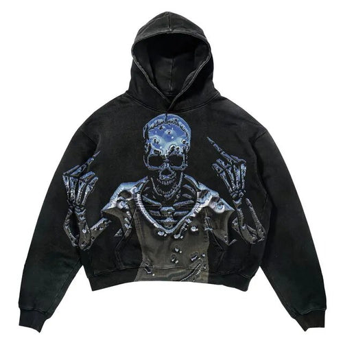 Load image into Gallery viewer, Punk Wind Ninja Printed Hoodies
