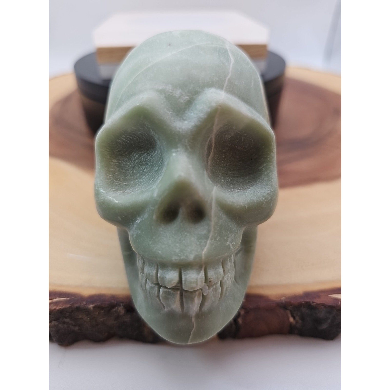 Natural Jasper Calcite Skulls Crystal Carving Mixed Stones Healing .89lbs