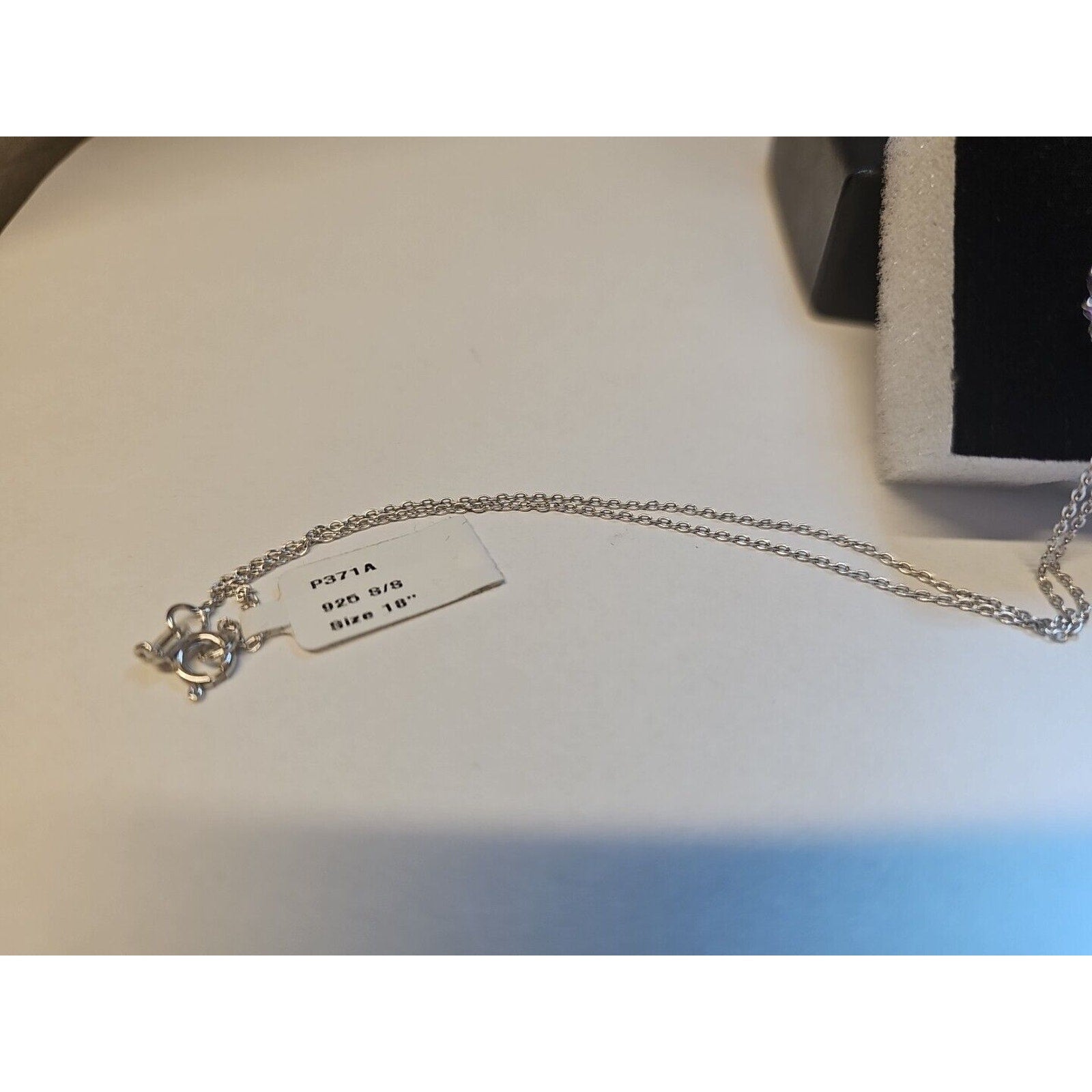 Amethyst Heart Necklace With 18in Sterling Silver Chain