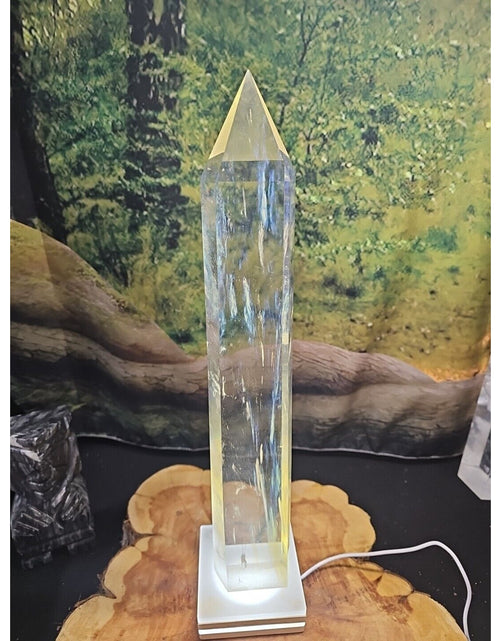 Load image into Gallery viewer, 5.3lbs16in Smelting Quartz Tower W/Led Stand
