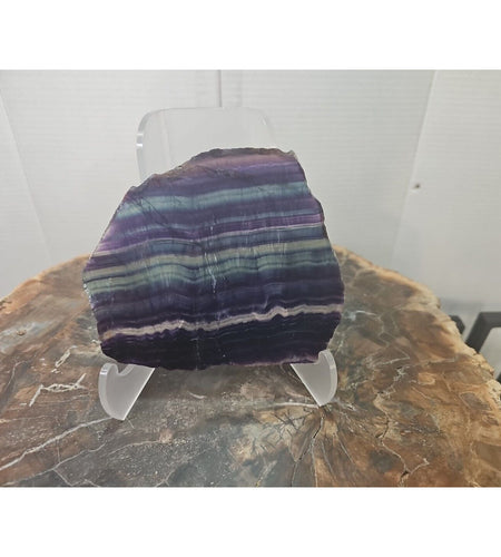 380G Natural beautiful Rainbow Fluorite Crystal flake original stone specimen