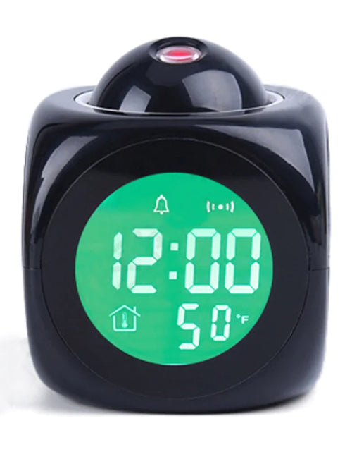 Load image into Gallery viewer, LED Projection Alarm Clock Digital LCD Display Voice Talking Weather Snooze USB
