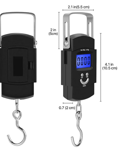 Load image into Gallery viewer, Portable Fish Scale Travel LCD Digital Hanging Luggage Electronic 110lb / 50kg
