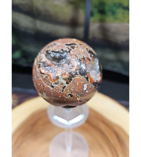 .72LB Natural Vesuvianite Agate Carnelian Crystal Geode Sphere Ball Healing