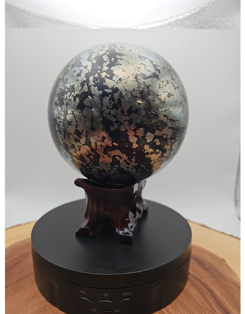Load image into Gallery viewer, 7.37LB Natural chalcopyrite Quartz Magic Crystal Healing Ball Sphere Healing
