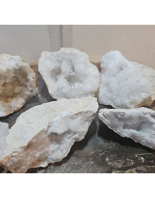 Load image into Gallery viewer, 6pcs 2.72lbs Lot Geode Crystal Moroccan Quartz
