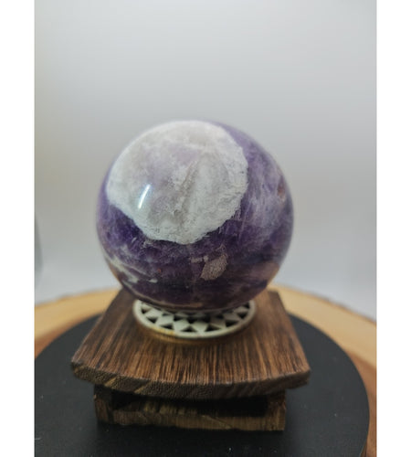 1.27LB Natural Dream Amethyst Quartz Crystal Sphere Ball Healing