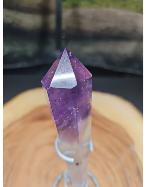 Load image into Gallery viewer, 148G Natural Dream Amethyst Quartz Crystal Wand Point Realistic Healing
