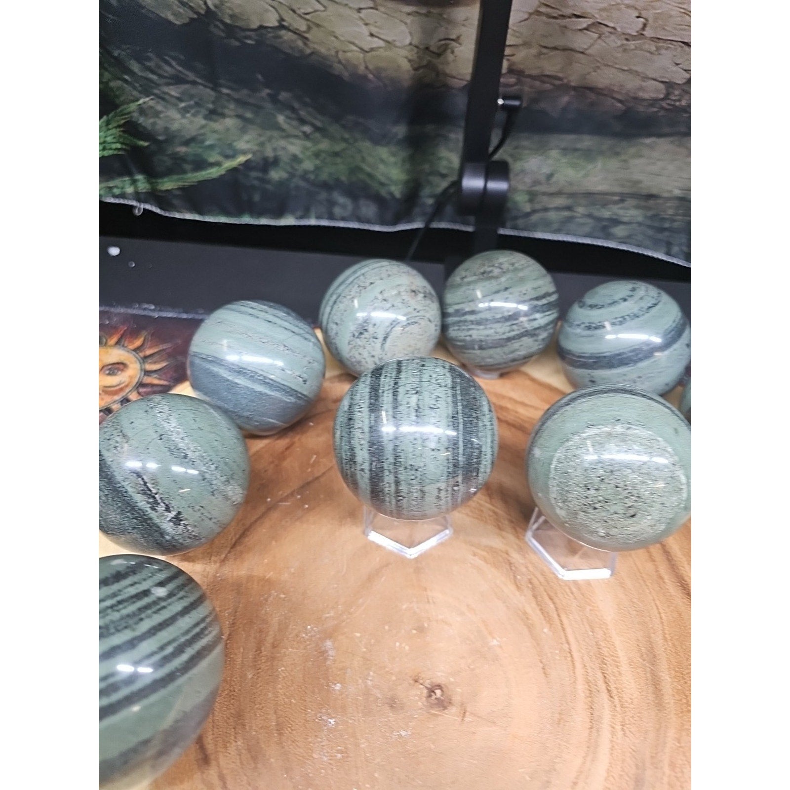 1Pc Natural Medicine King Stone Jasper Crystal Sphere 60mm