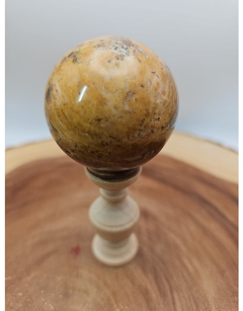 Load image into Gallery viewer, Ocean Jasper Sphere W/Stand 187g
