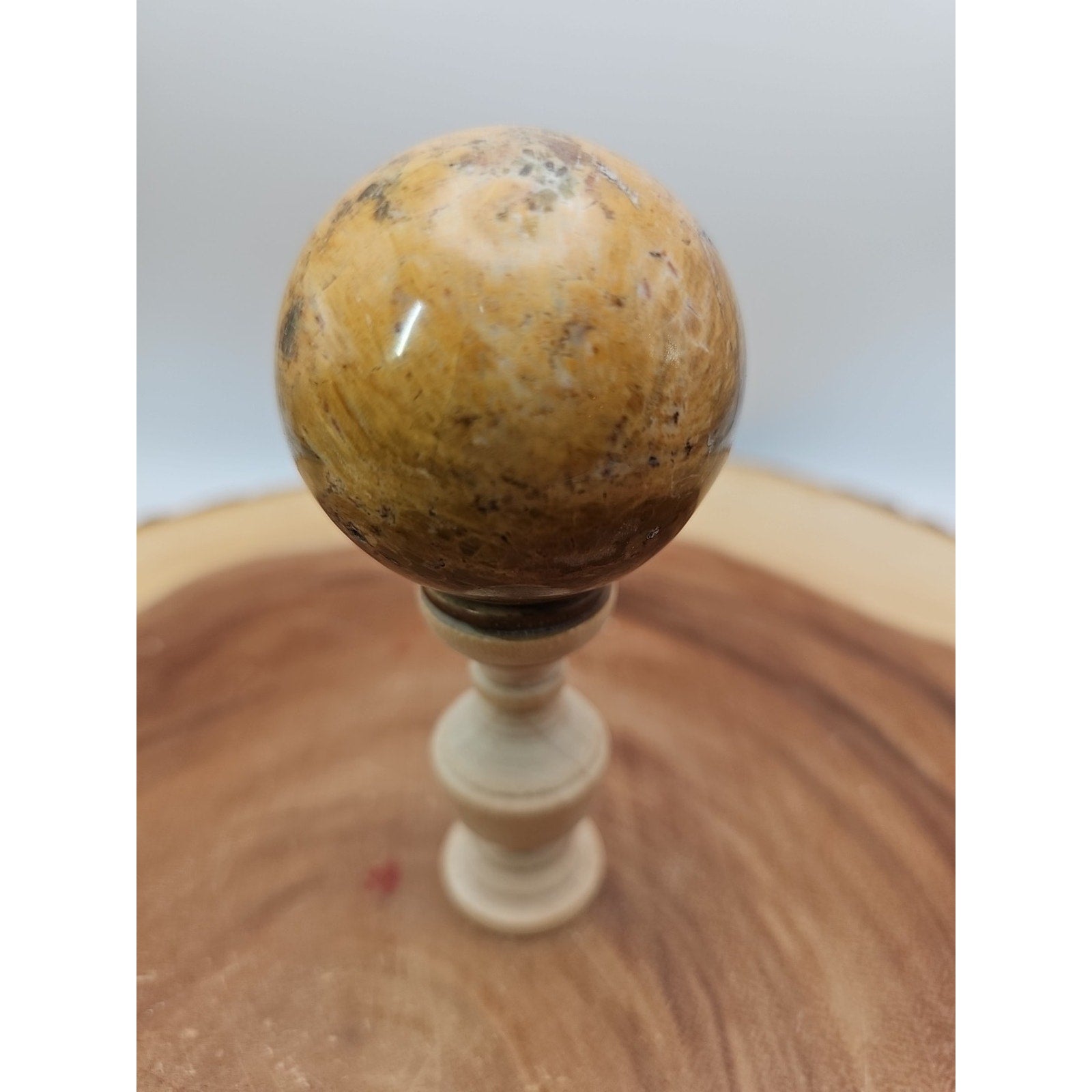 Ocean Jasper Sphere W/Stand 187g