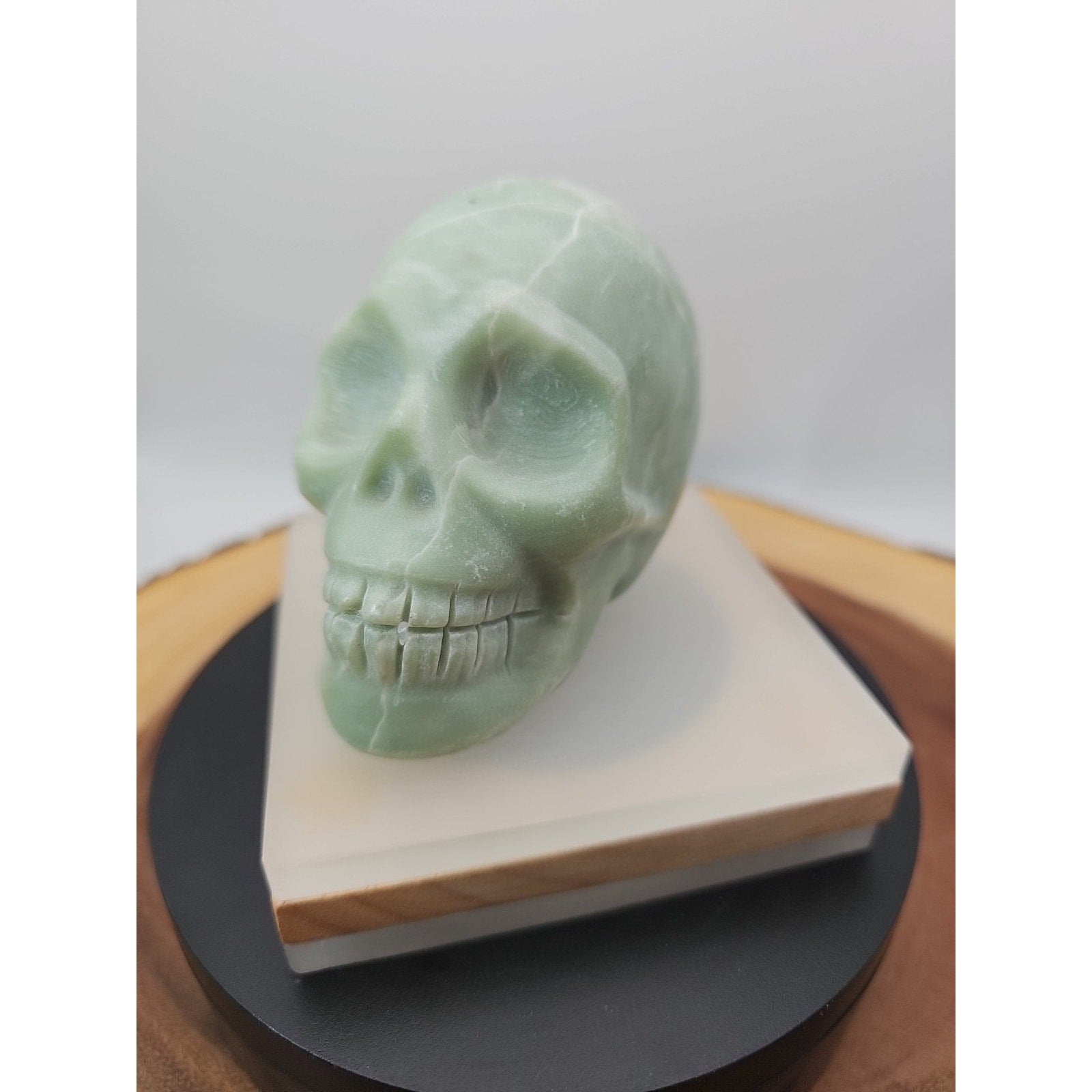 Natural Jasper Calcite Skulls Crystal Carving Mixed Stones Healing .89lbs