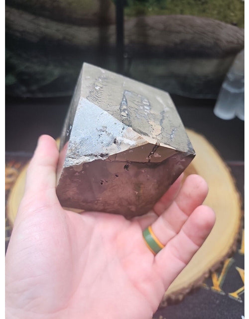 Load image into Gallery viewer, 2.41LB 1Pcs Natural Ocean Jasper Onyx Quartz Crystal Geode Square Heptahedron

