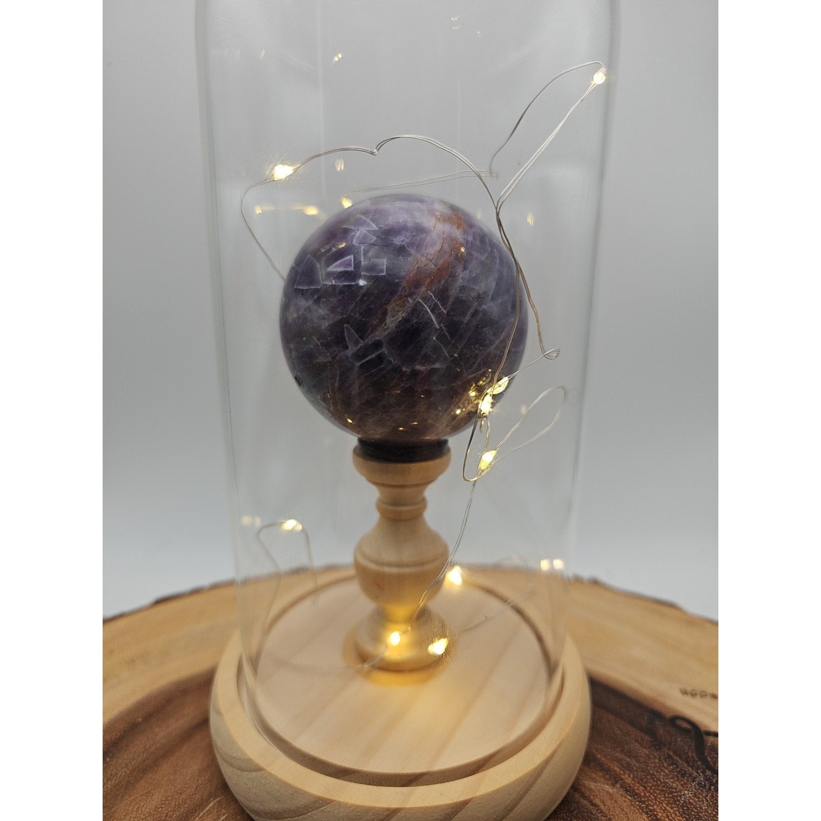 Amethyst Sphere With Case 60mm