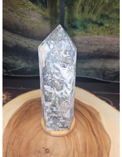 Load image into Gallery viewer, 3.41LB 1Pcs Natural Rainbow Fluorite Quartz Crystal Point Tower Polished Healing
