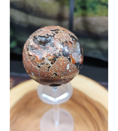 .72LB Natural Vesuvianite Agate Carnelian Crystal Geode Sphere Ball Healing