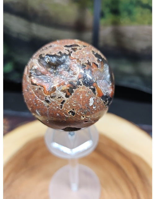 Load image into Gallery viewer, .72LB Natural Vesuvianite Agate Carnelian Crystal Geode Sphere Ball Healing
