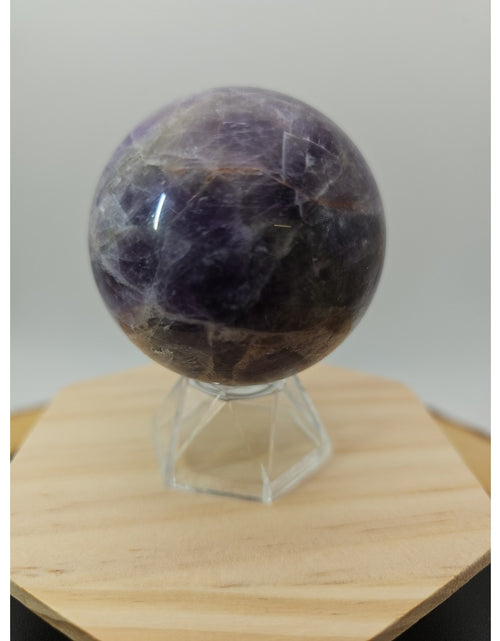 Load image into Gallery viewer, Chevron Amethyst Sphere 250g 56mm
