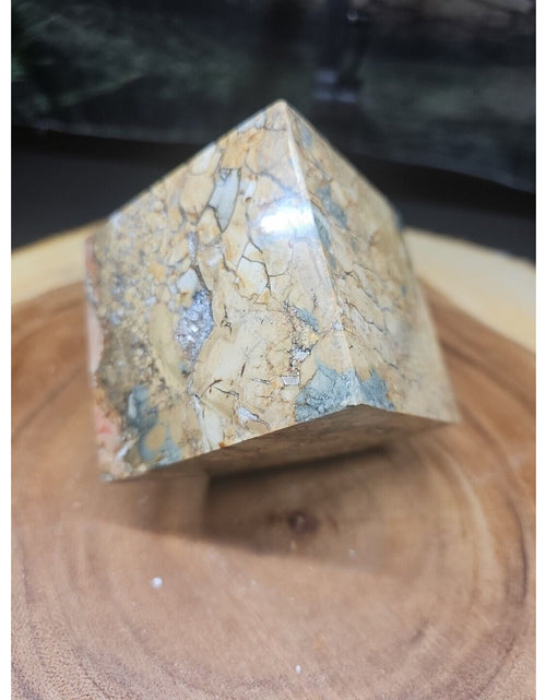 Load image into Gallery viewer, 2.24LB 1Pcs Natural Ocean Jasper Onyx Quartz Crystal Geode Square Heptahedron
