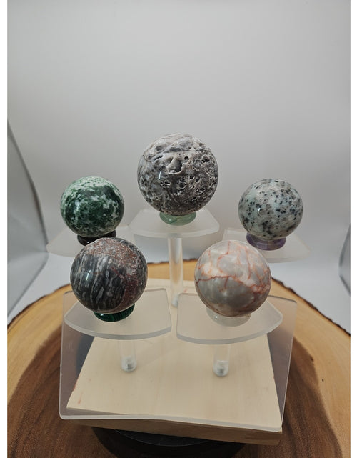 Load image into Gallery viewer, Ocean Jasper Sphere W/stand
