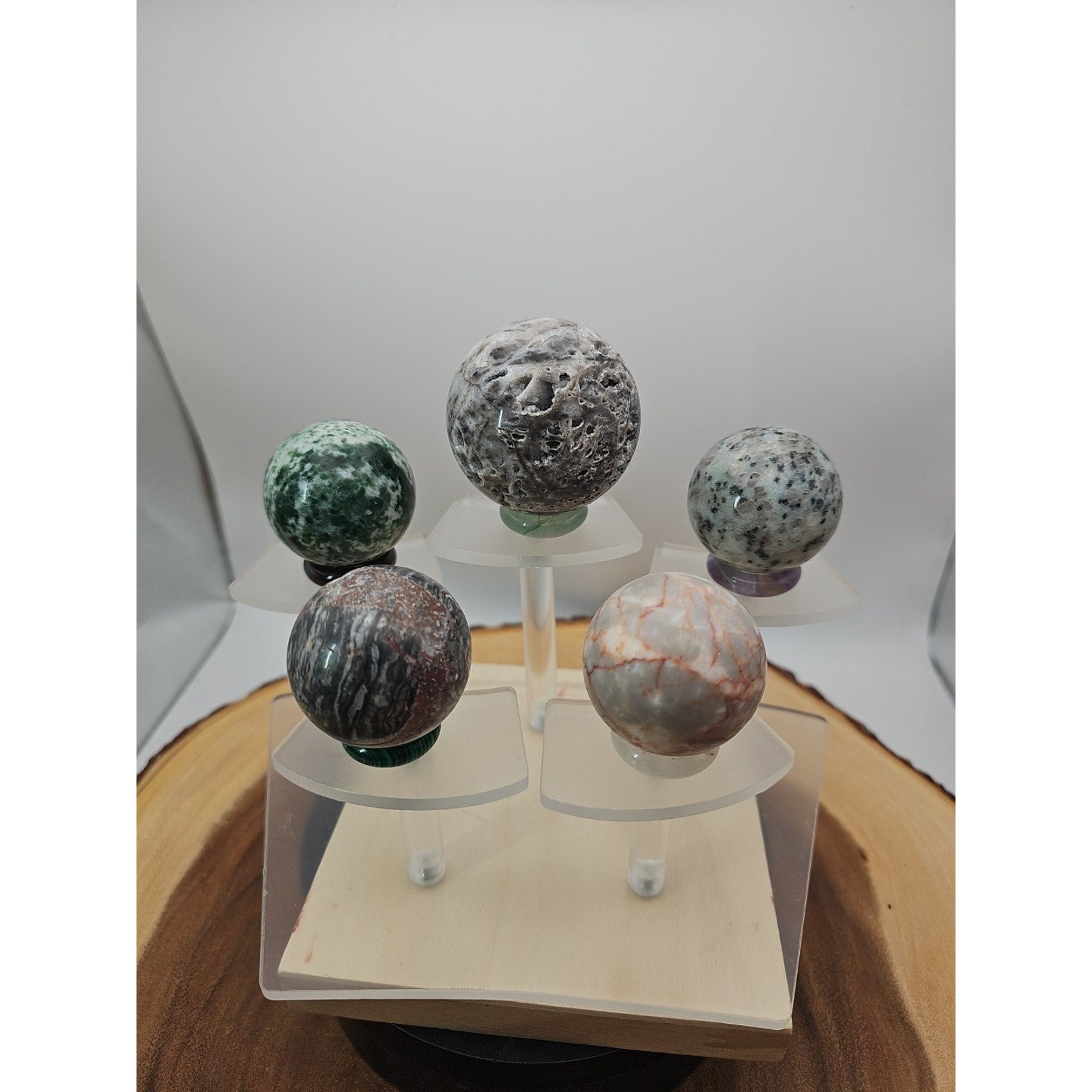 Ocean Jasper Sphere W/stand
