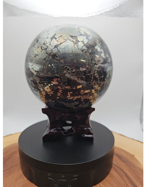 Load image into Gallery viewer, 7.37LB Natural chalcopyrite Quartz Magic Crystal Healing Ball Sphere Healing
