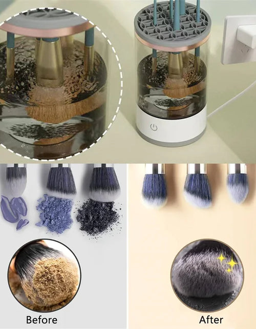 Load image into Gallery viewer, Automatic Brush Cleaner Electric Makeup Brush Cleaning Machine Fast Clean Dryer
