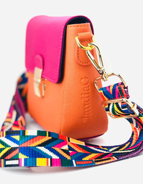 Load image into Gallery viewer, Tiny Leather Handbag -Watermelon/Orange (Option 1)
