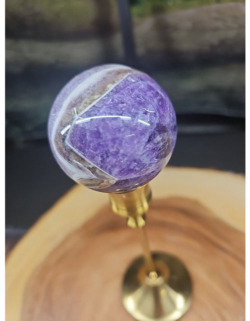 Load image into Gallery viewer, Amethyst Sphere 53mm W/Stand
