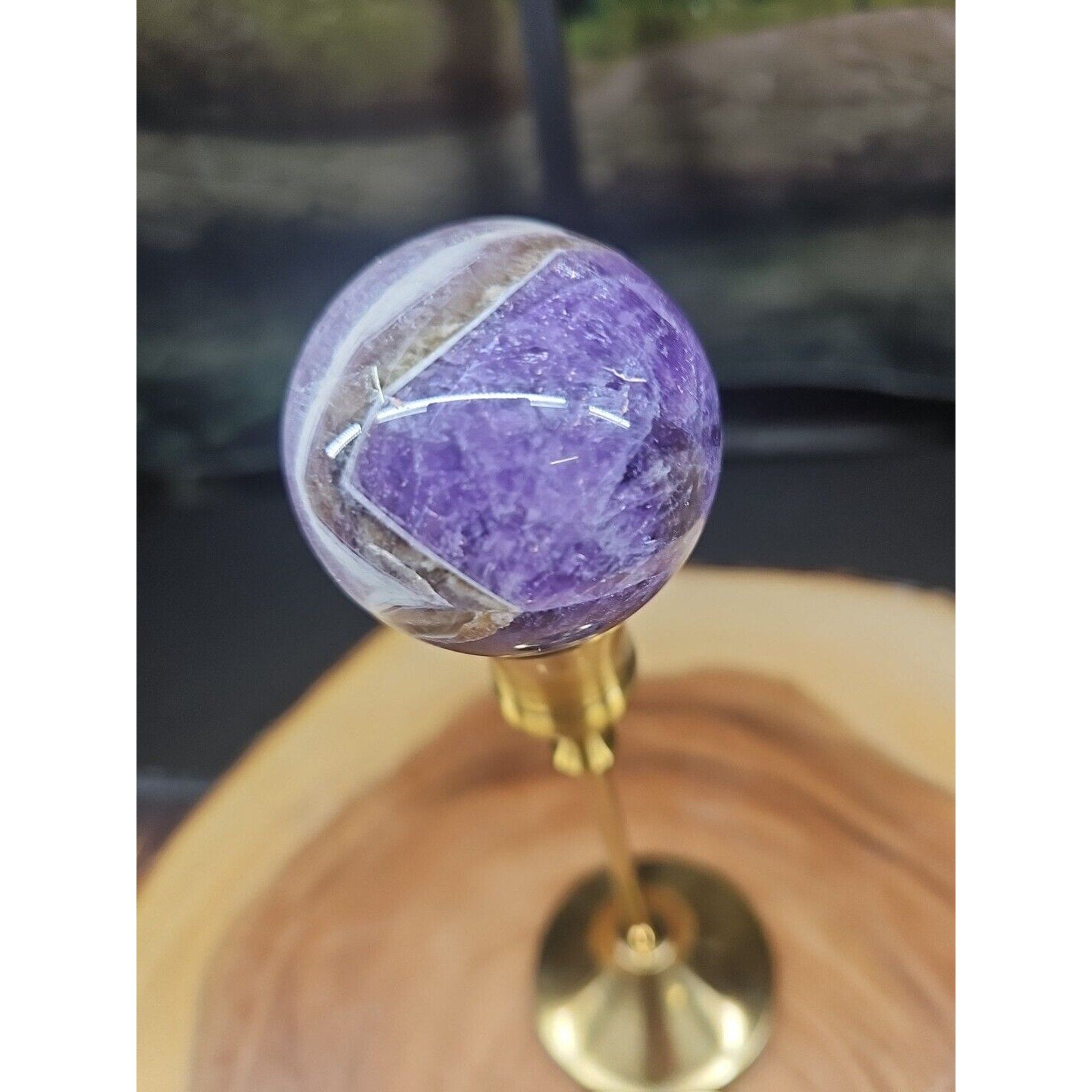 Amethyst Sphere 53mm W/Stand