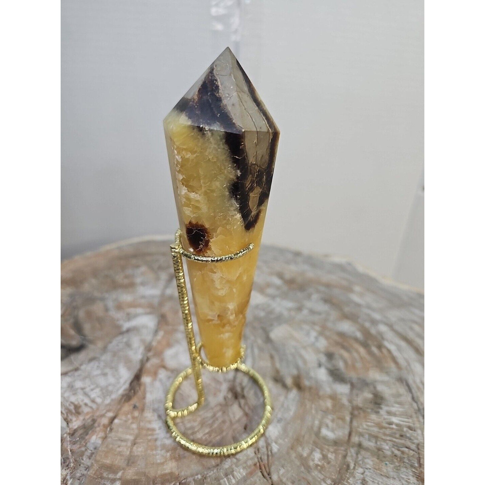 251g Big Dragon Septarian Geode Quartz Crystal Geode Scepter Point Tower Healing
