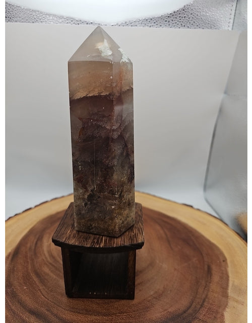 Load image into Gallery viewer, 1.95lb Fluorite Quartz Crystal Point W/Stand
