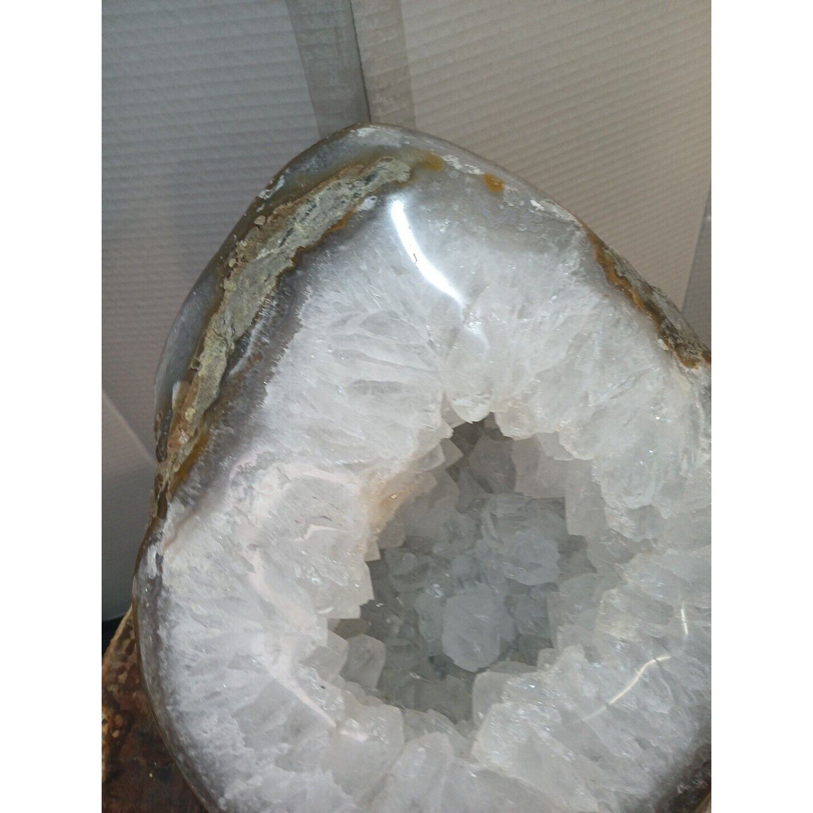 19.3LB Natural Agate geode Quartz Crystal Mineral specimen healing