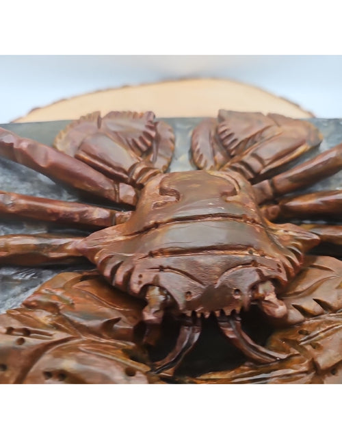 Load image into Gallery viewer, 7.4LB Natural Mao Gong shi crab skull hand carved crystal specimen healing
