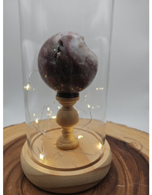 Load image into Gallery viewer, Druzy Ocean Jasper Sphere With Case 60mm
