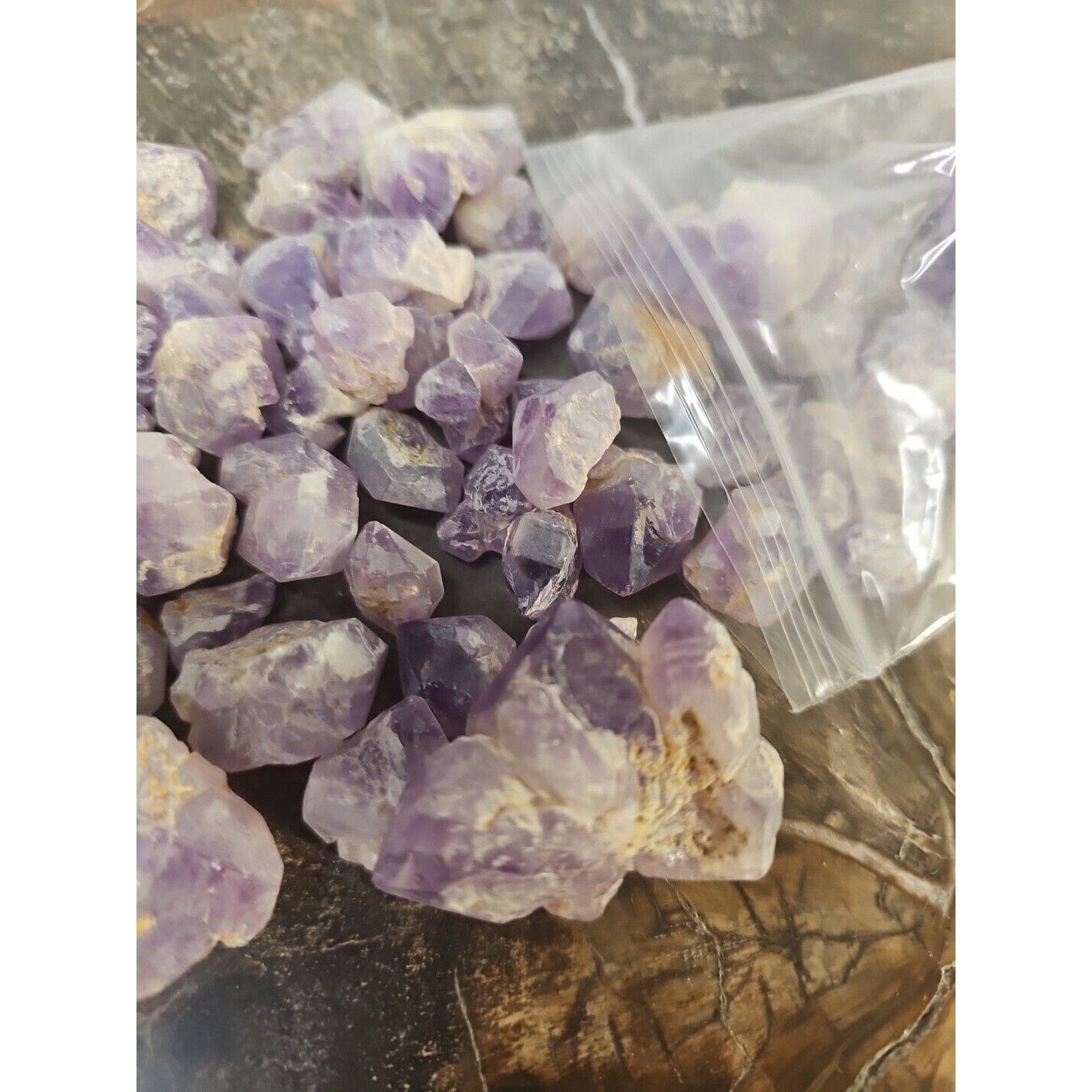 1LB Raw Natural Purple Amethyst Quartz Crystal Points Rough Stone Jewelry Stone