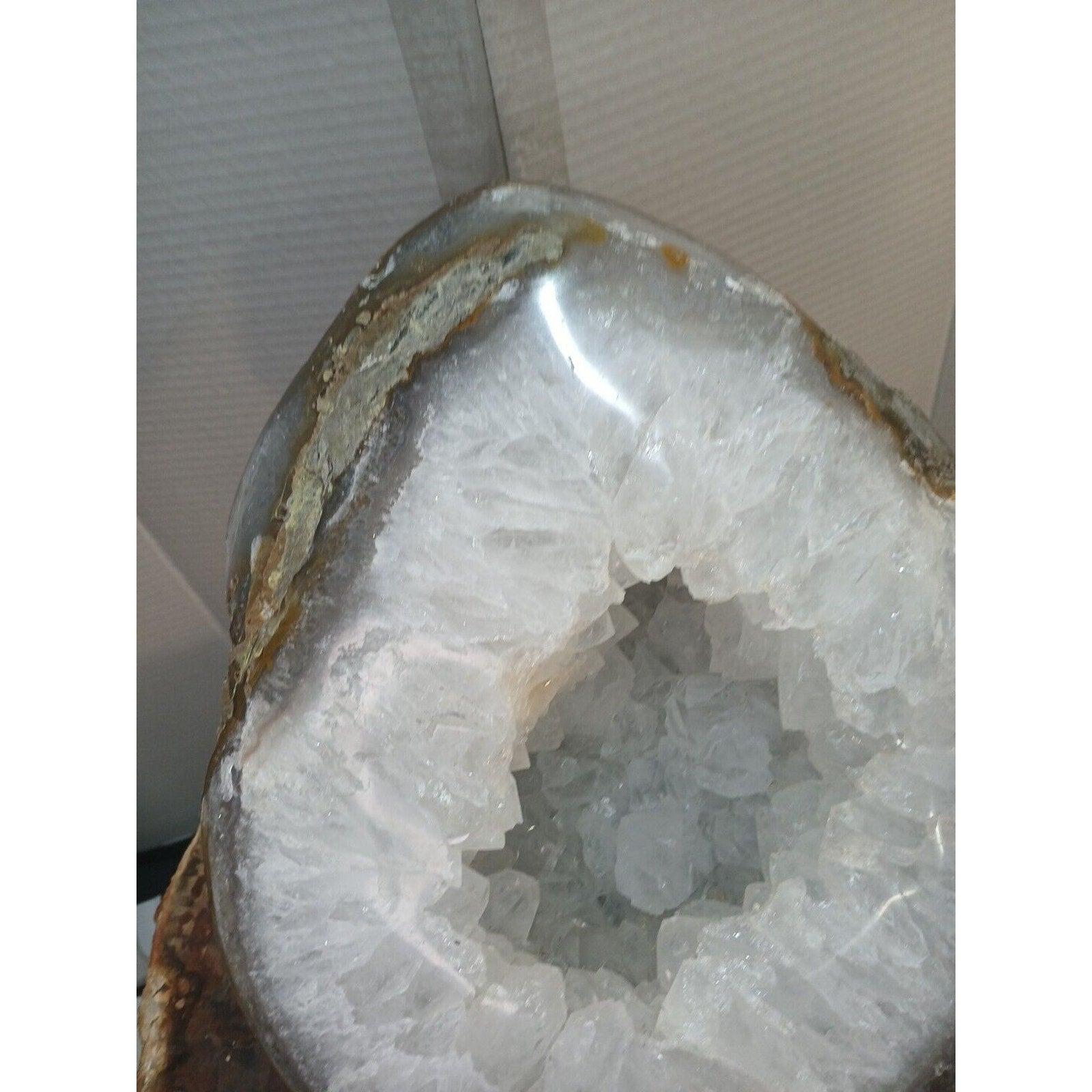 19.3LB Natural Agate geode Quartz Crystal Mineral specimen healing