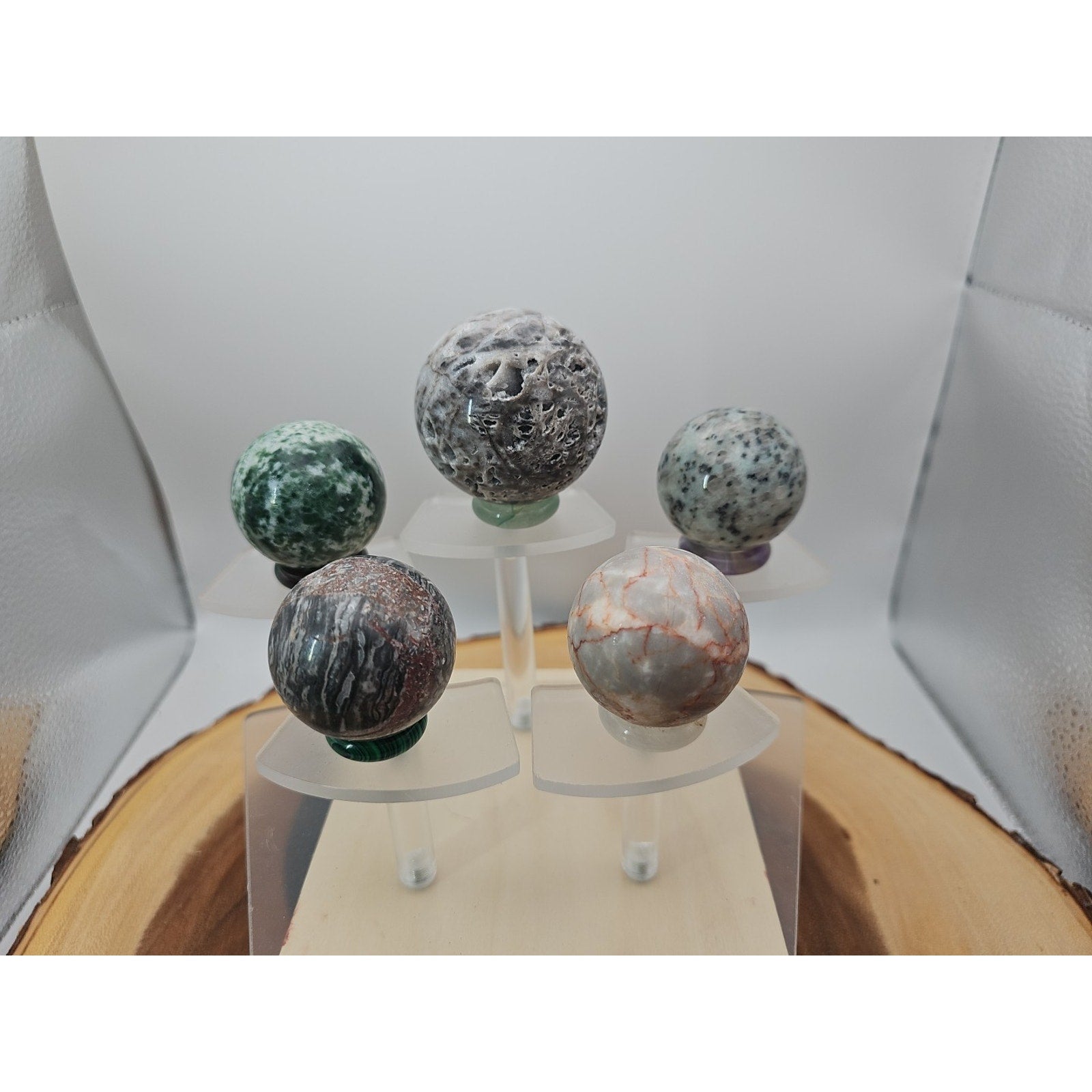 Ocean Jasper Sphere W/stand