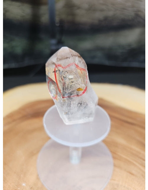 Load image into Gallery viewer, Quartz Crystal cluster Natural W/trapped Water 2 Spots 53gr
