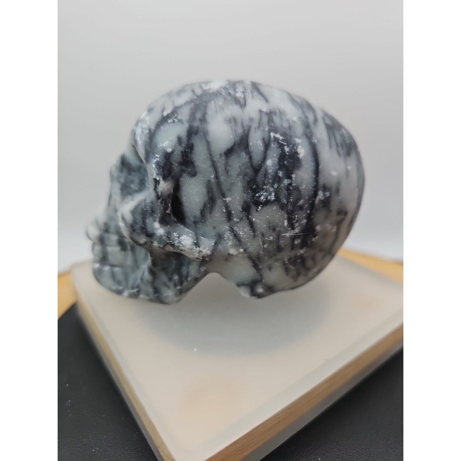 1.20lb Natural Jasper Calcite Skulls Crystal Carving Mixed Stones Healing