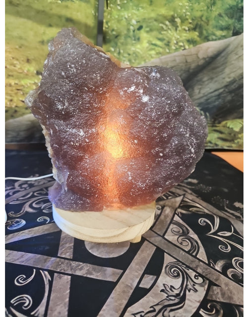 Load image into Gallery viewer, 11.9LB Natural fluorite quartz crystal Cluster specimen W/led Back Light Stand
