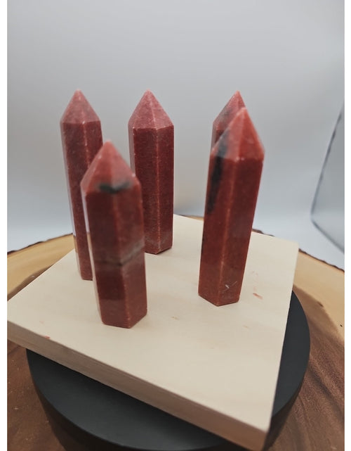 Load image into Gallery viewer, 5pcs Avg .65 Natural Rhodonite Quartz Crystal Brazil

